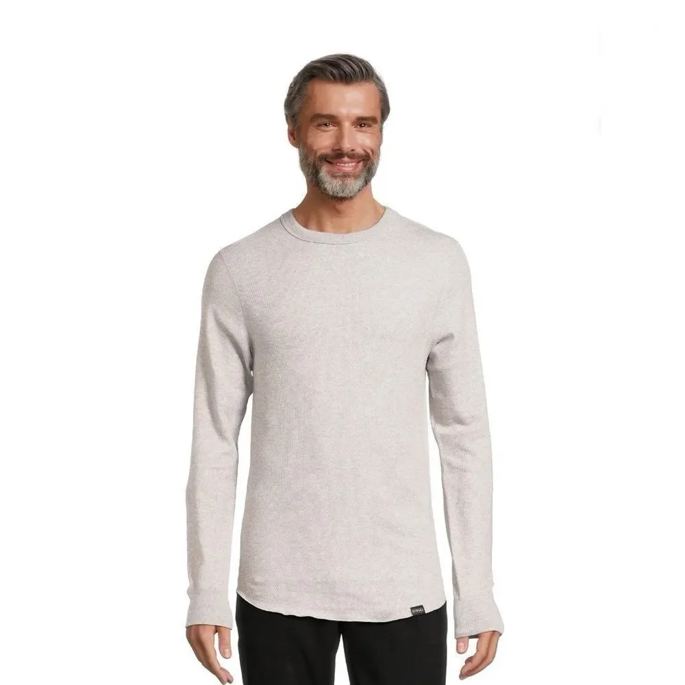 Mens Hanes Originals Raschel Reversible Knit Thermal Top & Bottom Size M